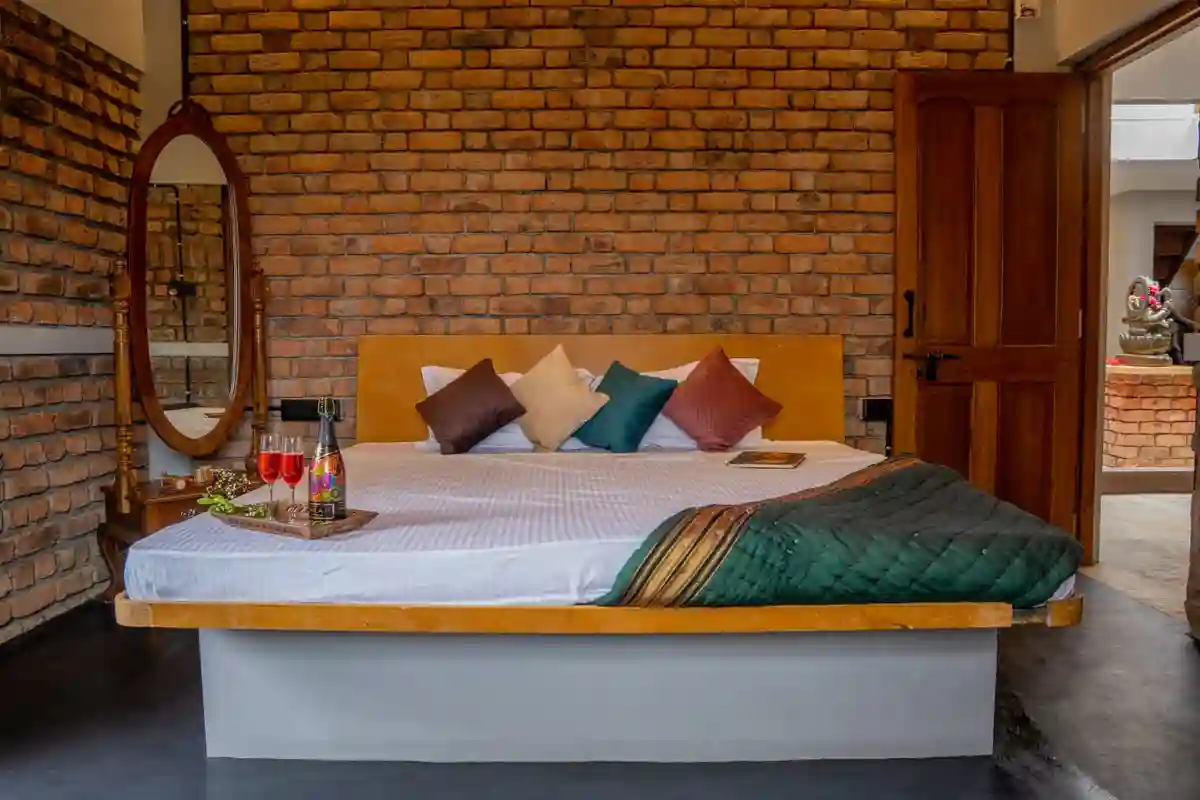 Godavari bedroom in the brick mansion villa